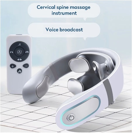 Appareil de massage cervical sans fil, masseur shiatsu 4D, massage du cou raide, thérapie de soins de santé, soulagement par impulsions pour la douleur.